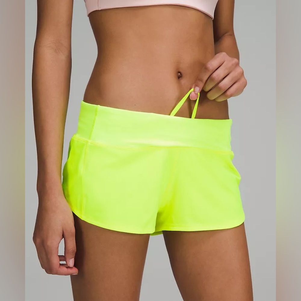 NWT Lululemon Speed Up High -RISE Lined Short Neon